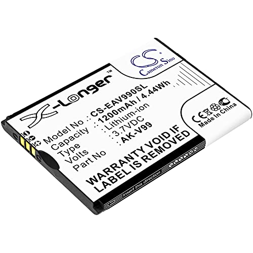 Techtek Batterie Compatibile Con [Emporia] Basic V26, Select, V99 Sostituisce Ak-V99 Fba