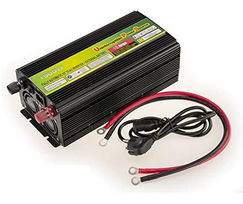 Kalea-Informatique Convertitore Di Tensione Da 12V A 220V Con Alimentazione Continua Ups 1500 Watts - Fonte Di Alimentazione Interrotta