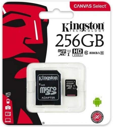 Micro Sd Card 256Gb Kingston Classe 10 Canvas