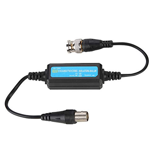 Vbestlife Coassiale Video Ground Loop Isolator Balun Bnc Maschio A Bnc Femmina Per Cctv, Supporta Hd-Tvi/Cvi/Ahd/Cvbs