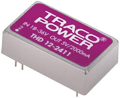 Tracopower Thd 12-2422 Convertitore Dc/Dc Da Circuito Stampato 24 V/Dc 12 V/Dc, -12 V/Dc 500 Ma 12 W Num. Uscite: 2 X C