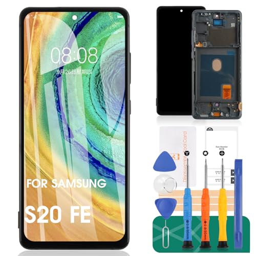 Tft Per Samsung Galaxy S20 Fe 5G Display Lcd Per Samsung S20 Fe 5G Sostituzione Dello Schermo Sm-G781B Touch Digitizer Kit Di Riparazione Con Telaio (