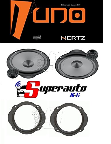 Hertz Linea Uno K165 K 165 Kit Altoparlanti Due Vie Casse Auto 165 Mm + Supporti Casse Ford Kuga Anteriore 165 Cm