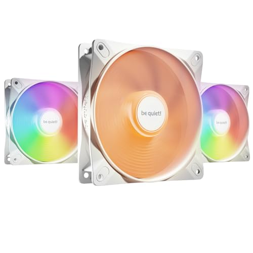 Be Quiet! Light Wings Lx Bl122 - Ventola Pwm Per Case Pc, Confezione Da 3, 120 Mm, Colore: Bianco