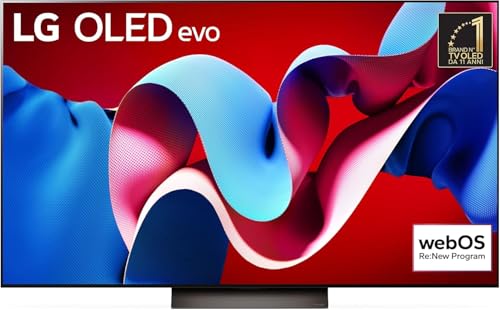 Lg Oled Evo 65'', Serie C4 2024, Oled65C41, Smart Tv 4K, Processore Α9 Gen7, Brightness Booster, 40W, Dolby Vision, 4 Hdmi 2.1 4K@144Hz, Gsync, Vrr, A