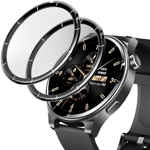 Tozo Pellicola Protettiva Per Smart Watch S5, Copertura Completa In Pet Trasparente, Antigraffio E Anti-Impronte, Sensibile Al Tocco, Confezione Da 2