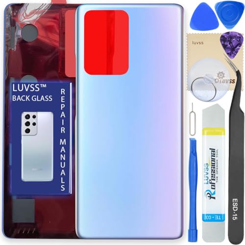Luvss Copertura Posteriore In Vetro Di Ricambio Compatibile Con Xiaomi Mi 11T / 11T Pro Copertura Posteriore + Manuale Di Riparazione Kit Di Strumenti