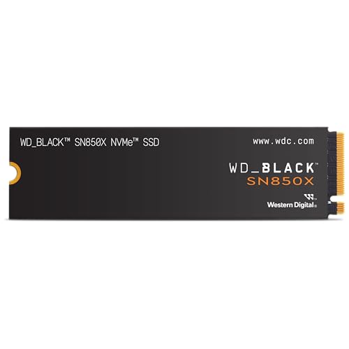 Wd_Black Sn850X 8Tb Interno Ssd, M.2 2280 Nvme Ssd, Con Velocità Fino A 7200 Mb/S Lettura, 6600 Mb/S In Scrittura, Pcie Gen4, Ssd Ad Alte Prestazioni,