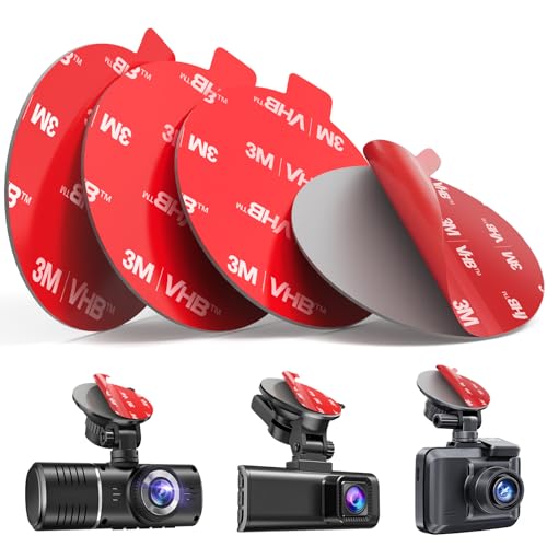 Dash Cam Sticky Pads Per Nextbase Volport Adesivo Bifacciale Di Ricambio, Nastro Vhb Per Parabrezza Cruscotto Telecamera Parabrezza Scution Cup Mount