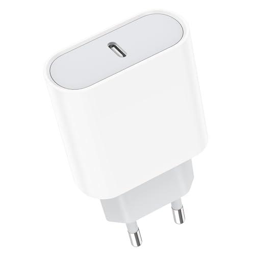 Presa Usb C, 25W Usbc Caricatore Per Iphone 16/16 Pro/16 Pro Max/16 Plus/15/14/13/12/11/Xs Max/X, Airpods, Caricabatterie Rapido Type C Carica Aliment