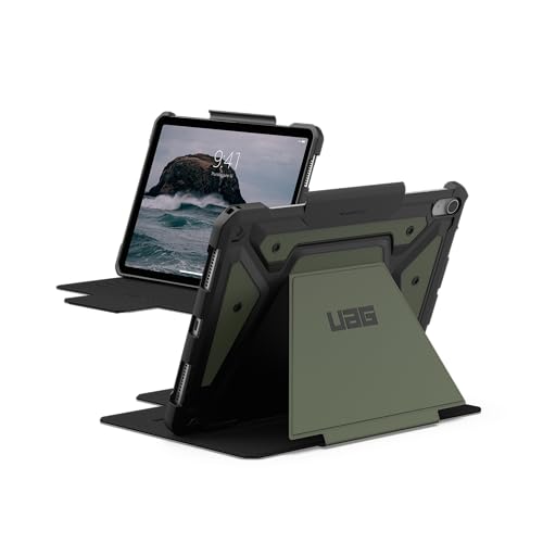 Urban Armor Gear Metropolis Se Case Apple Ipad Air 11 (M2 / 2024) Custodia (Funzione Wake/Sleep, Apple Pencil/Crayon Porta Penna, Funzione Stand) Oliv