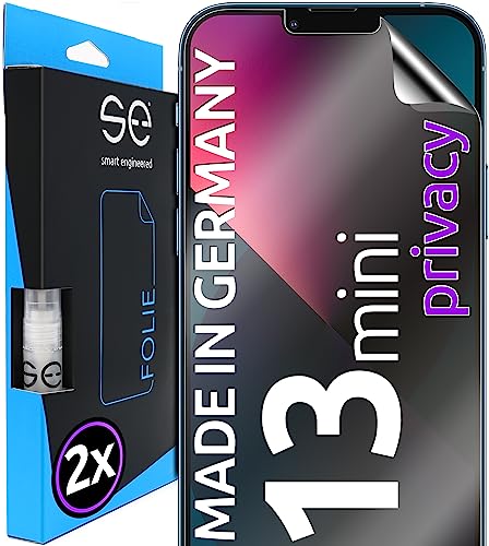 Smart Engineered S.E Per Iphone 13 Mini Pellicola Protettiva Privacy – 2 Pellicole Protettive In Germania – 13 Mini Pellicola Anti-Spy, Senza Polvere