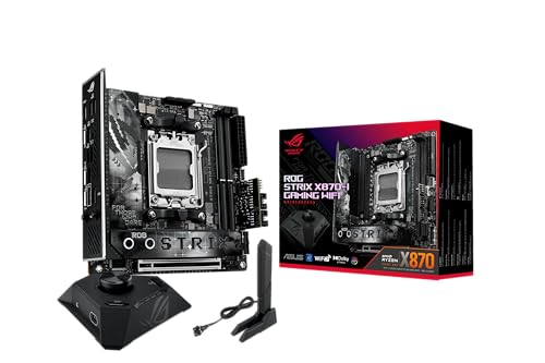 Asus Rog Strix X870-I Gaming Wifi Scheda Madre Amd, 10+2+1 Stadi Di Alimentazione, Slot Ddr5, Due Slot M.2, Pcie 5.0 Con Pieno Supporto Per Le Gpu Di