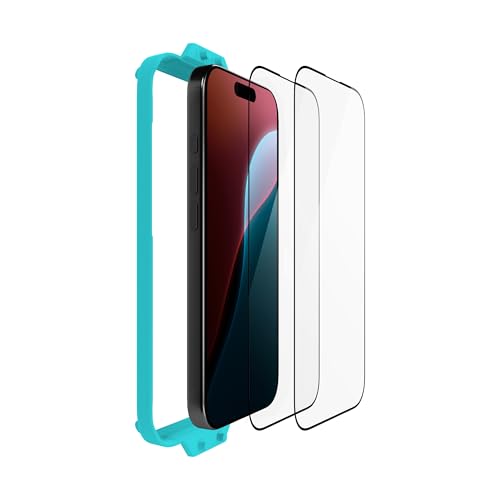 Mous Pellicola Protettiva Per Iphone 16 Plus, In Vetro Temperato, Confezione Da 2, Resistente All'Acqua E All'Olio