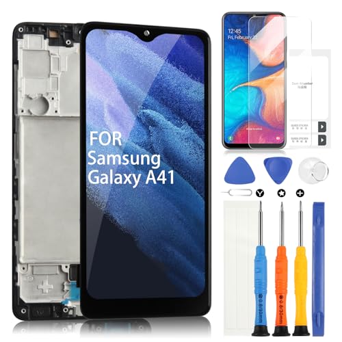 Per Samsung Galaxy A41 Lcd Display, Per Samsung Galaxy A41 Sm-A415F/Dsn, Sm-A415F/Dsm, Sm-A415F, Sm-A415F/Ds, Scv48, Sc-41A 6,1" Lcd Schermo Touchscre