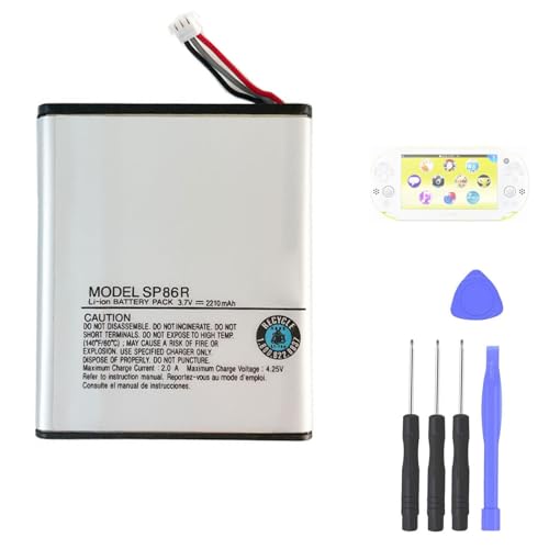 Aousavo Sp86R - Batteria Di Ricambio Compatibile Con Sn Ps Vita Psv Slim Psv 2000, Pch-2000, Pch-2007