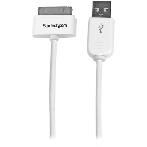 Startech.Com Cavo Connetore Dock Apple 30 Pin Da 1 M A Usb Per Iphone/Ipod/Ipad Con Connetore A Gradino
