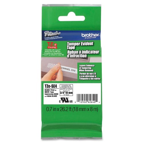 Brother Tzese4 – Nastro Per Stampanti Di Etichette, Tz, 1,8 Cm, 8 M, Ampolla