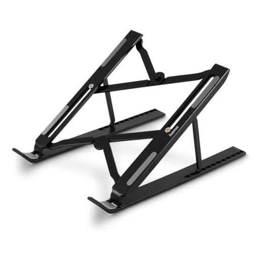Hama Supporto Per Laptop Da 15,6" Ergonomico, Pieghevole Con Inclinazione Regolabile, Stabile E Antiscivolo, Ideale Per L'Ufficio