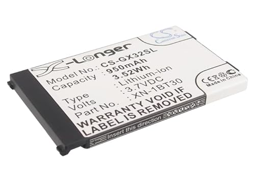 Techtek Batterie Compatibile Con [Sharp] 550Sh, Gx-E30, Gx-F200, Gx-L15, Gx-T15, Gx-T17, Gx-T25, Gx-T29, Gx-T300, Gx15, Gx17, Gx25, Gx29, Gx293, Gx30,