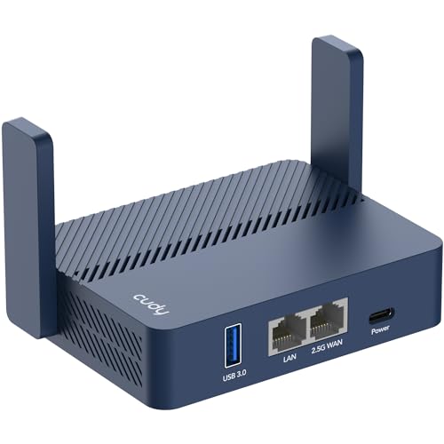 Cudy Ax3000 Router Da Viaggio Wi-Fi 6 Gigabit Tascabile, Porta Ethernet Rj45 Da 2,5 Gbps, Extender/Ripetitore Per Hotel E Rete Pubblica, Wisp, Client
