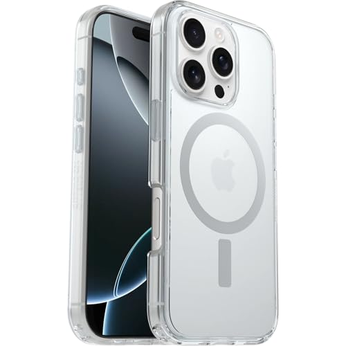 Otterbox Cover Per Iphone 16 Pro Symmetry Seires Clear Magsafe, Resistente A Shock E Cadute Fino; Sottile, Testata 3X Norme Mil-Std 810G, Trasparente