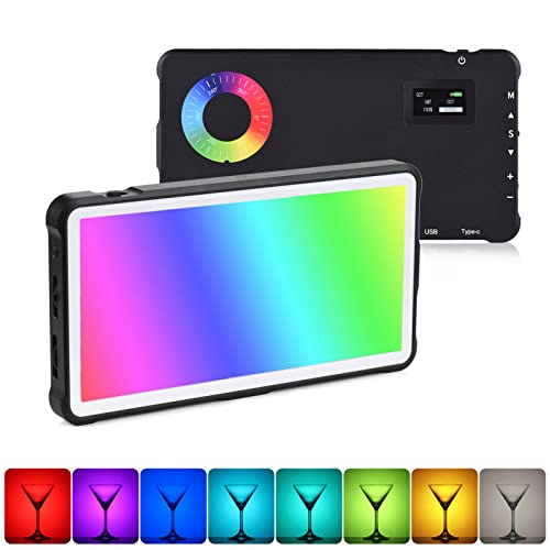 Andoer 2500K-9000K Pocket Rgb Video Light Led Fill Light Panel Dimmerabile 24 Effetti Di Illuminazione