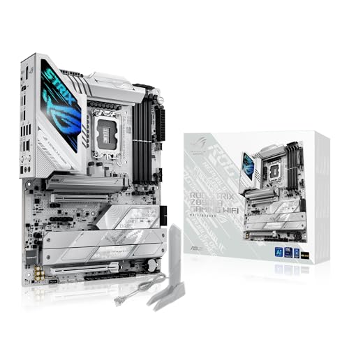 Asus Rog Strix Z890-A Gaming Wifi, Scheda Madre Intel Atx, 16+1+2+2 Fasi Di Alimentazione, Slot Ddr5, Pcie 5.0, Gpu Di Nuova Generazione, 5 Slot M.2, 