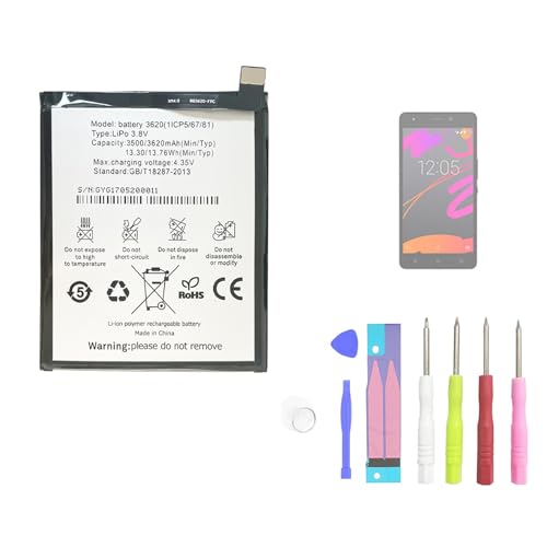 Aousavo Bq 3620 - Batteria Di Ricambio Compatibile Con Bq Aquaris M5.5 Con Kit Di Attrezzi Gratuito