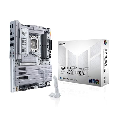 Asus Tuf Gaming Z890-Pro Wifi, Scheda Madre Intel Atx, 16+1+2+1 Fasi Di Alimentazione, Slot Ddr5, Pcie 5.0, Gpu Di Nuova Generazione, 2Xusb4, Usb 20Gb