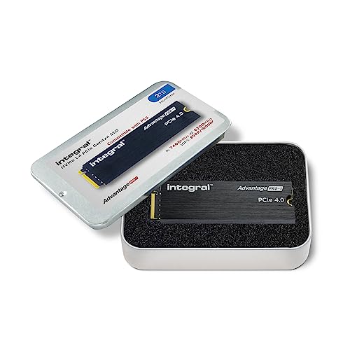 Integral Advantage Pro-1 2Tb Ssd Nvme M.2 2280 Pcie Lightning-Fast Gen4X4 R-7400Mb/S W-6700Mb/S Dissipatore Di Calore Integrato Compatibile Con Ps5