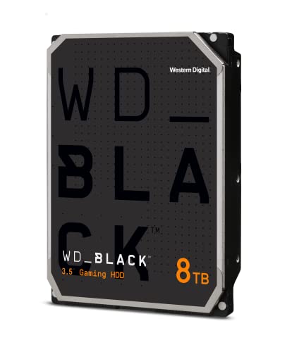 Wd_Black Western Digital Hard Disk Interno Da 8 Tb, 7200 Giri/Min, Sata 6 Gb/S, 256 Mb Di Cache, 3,5", Wd8002Fzbx