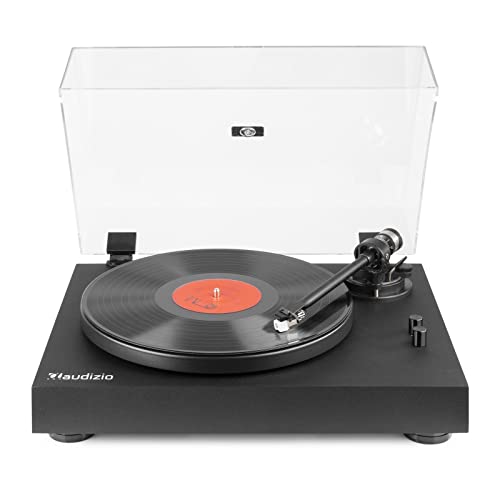 Platenspeler - Audizio Rp340 High-End Platenspeler Met Audio Technica Element, Anti-Skating En Instelbare Naalddruk - Zwart (102.180)