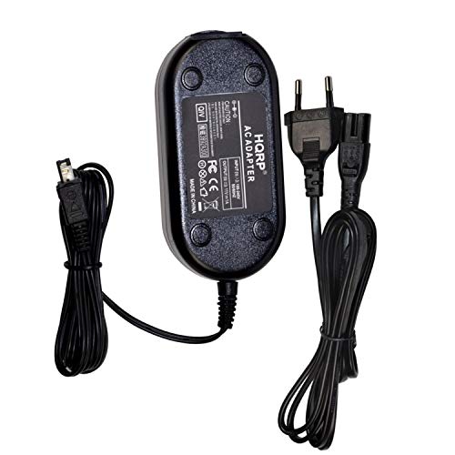 Hqrp Caricabatterie Adattatore Di Ca Compatibile Con Jvc Ap-V14E V15E V17E V19E V20E Gr-D360E D350E D770E Gz-Mg130 Gr-Df540 Dx37 Dx97 Sxm30 Gz-Mc500E