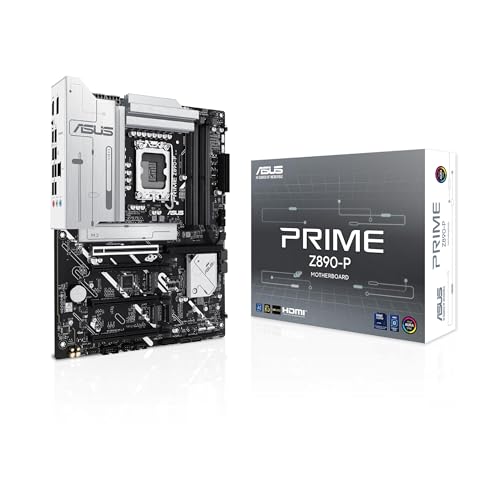 Asus Intel Prime Z890-P, Scheda Madre Intel Atx, 14+1+2+1 Fasi Di Alimentazione, Slot Ddr5, Pcie 5.0, Gpu Di Nuova Generazione, Porta Usb-C 20Gbps, 4