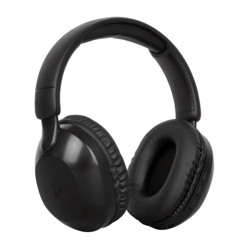 Vultech Cuffie Octopus Hbt-20Bk 2.1 Over Ear Wireless Bluetooth 5.3 E Aux Con Microfono, Controllo Traccia, Gestione Chiamate, Ricarica Type-C, Autono