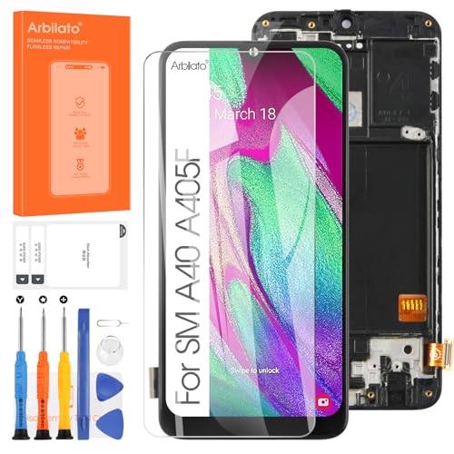 Arbilato Schermo Per Samsung Galaxy A40 Schermo Di Ricambio Per Samsung A405 A405F A405Fn/Ds A405F/Ds Lcd Display Touch Digitizer Assemblaggio Parti D
