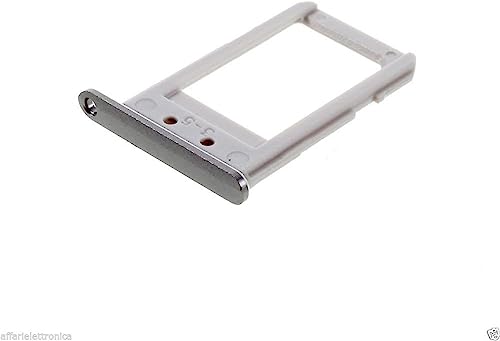 Compatibile Per Samsung Galaxy S6 Edge + Plus G928 G928F Slot Slitta Porta Sim Alloggio Scheda Vassoio Nano Sim Grigio Scuro