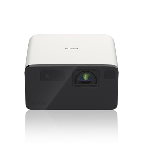 Epson Ef-21W - Proiettore Laser Compatto Full Hd, 1000 Lumen, Google Tv Integrato, Altoparlanti Bluetooth, Proiezione Fino A 150 Pollici, Correzione T