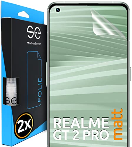 Smart Engineered [2 Pezzi Pellicola Protettiva Antiriflesso 3D Full Screen Compatibile Con Realme Gt 2 Pro, Pellicola Protettiva Opaca Hd, Antigraffio