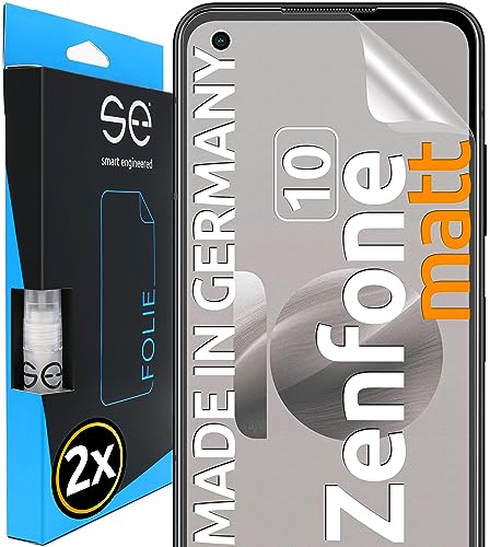 Smart Engineered S.E Per Asus Zenfone 10 Pellicola Protettiva Antiriflesso – 2 Pellicole In Set Dalla Germania, Zenfone 10 Pellicola Opaca, Zenfone 10