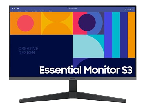 Samsung Schermo Pc Gaming S33Gc 27" 100Hz,4Ms,Piastrella Ips, Full Hd 1920X1080,1000: 1, 250Cd/M², Flicker-Free, Eye Saver Mode, Freesync, Hdmi, Displ