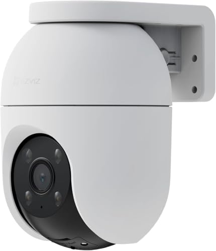 Ezviz Telecamera Wi-Fi Esterno 3K, Telecamera Motorizzata Per Esterni Con Copertura A 360°, Visione Notturna A Colori, Rilevamento Di Persone/Veicoli,