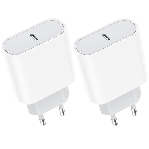 Caricatore Usb C, Caricabatterie 20W 2-Pack Presa Type C Per Iphone 16/16 Pro/16 Pro Max/16 Plus/15/14/13/12/11/Xs Max/Xr/X, Alimentatore Rapido Caric