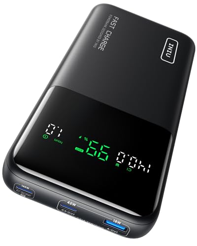 Iniu Power Bank, 25000Mah 140W Powerbank Ricarica Rapida,Display Led Usb C Input & Output Caricatore Portatile Pd3.0 Qc4.0 Powerbank Per Iphone 16 15