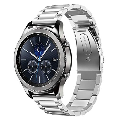 Dd Cinturino Compatibile Con Galaxy Watch 46Mm / Galaxy Watch 3 45Mm / Samsung Gear S3 Frontier/Classic Smartwatch/Huawei Watch Gt, 22Mm Acciaio Inox