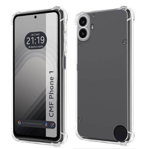 Tumundosmartphone Custodia In Silicone Antiurto Trasparente Per Nothing Cmf Phone 1