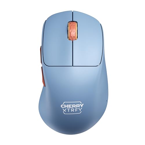 Cherry Xtrfy M64 Wireless Mouse Da Gioco Ultraleggero, Connessione Wireless A 2,4 Ghz Senza Fili, Ottimizzato Per Gaming Competitivo, Forma Ergonomica
