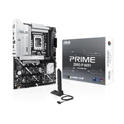 Asus Intel Prime Z890-P Wifi, Scheda Madre Intel Atx, 14+1+2+1 Fasi Di Alimentazione, Slot Ddr5, Pcie 5.0, Gpu Di Nuova Generazione, Porta Usb-C Thund