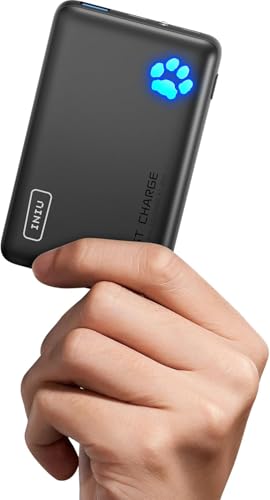 Iniu Power Bank, 22,5W 10000Mah Ultra Sottile & Leggero Ricarica Rapida Powerbank, Usb C Input & Output Caricatore Portatile Porta Per Iphone 16 15 14